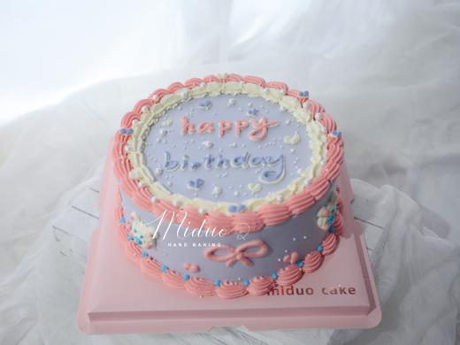 女士款 手绘小熊 复古粉紫色系 简约 商品图0