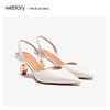 westory2020春季新款包头时髦Slingback尖头高跟鞋女W20AH51421 商品缩略图0