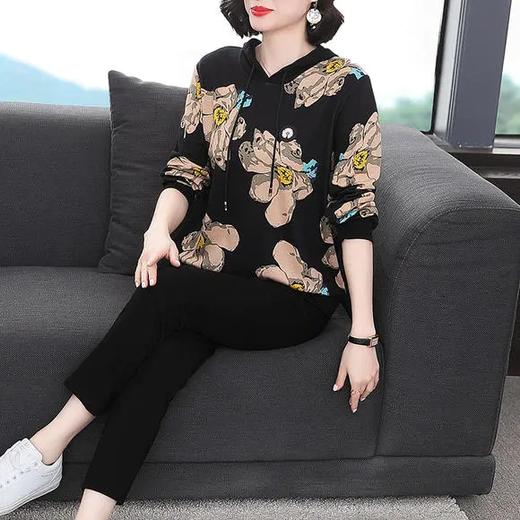 YY-2203休闲运动印花洋气大码两件套 商品图3