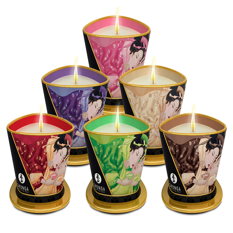 【新品来袭】加拿大SHUNGA春画 低温按摩香熏蜡烛前戏调情情趣油170ml