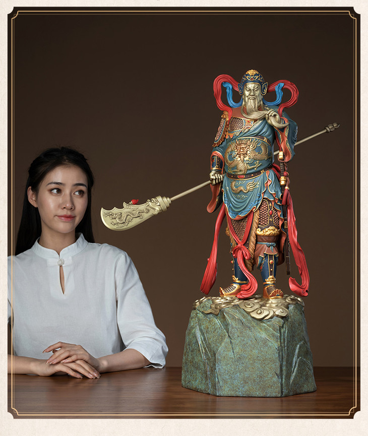 预售45天铜师傅全铜摆件乾坤正气家居饰品铜工艺品关公摆件