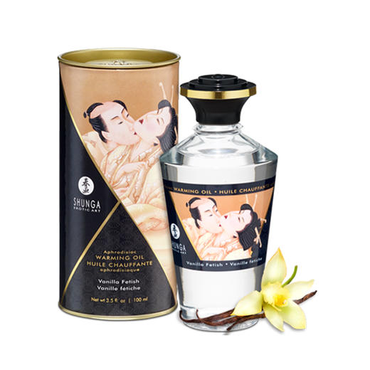 【经典爆品！！】加拿大SHUNGA春画 热感按摩油亲密之吻全身体润滑推油spa 成人 男用女用成人情趣用品100ml 商品图3