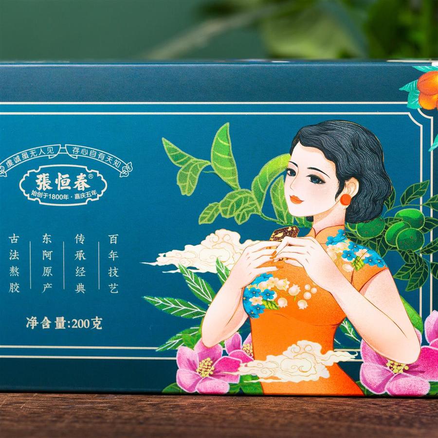 「以胶养颜」 百年传统张恒春纯手工阿胶糕 即食滋补 真材实料 胶香软
