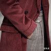 Hardy Minnis Eskdale 700克灯芯绒棉酒红色马球大衣 商品缩略图6