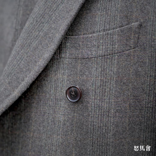 Hardy Minnis Flannel 英式法兰绒绿色马球大衣 商品图9