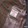 Hardy Minnis Harris Tweed Cheviot 羊毛格纹暖棕色马球大衣 商品缩略图11