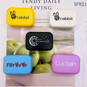 新款卡通可爱隐形眼镜盒美瞳盒伴侣盒XF821