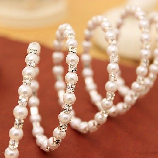 水晶珍珠皇冠精美手链 商品图12