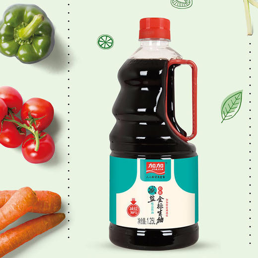 加加减盐金标生抽特级酱油1.25L 商品图0