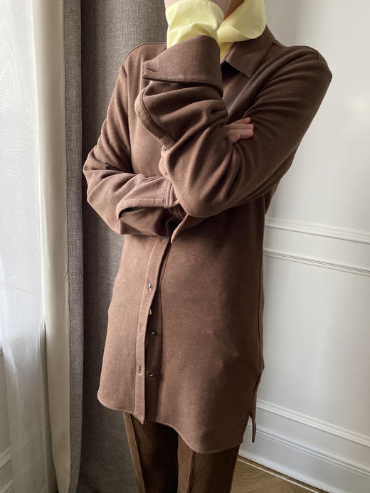 HIDEMI 鹅蛋黄缎面褶皱荡漾设计感顺滑感上衣 商品图8