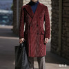 Hardy Minnis Eskdale 700克灯芯绒棉酒红色马球大衣 商品缩略图9