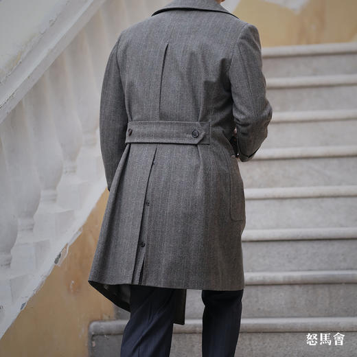 Hardy Minnis Flannel 英式法兰绒绿色马球大衣 商品图5