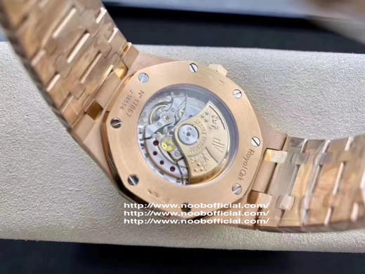 JF精品 爱彼 全玫瑰金钢带 AP15400 V2升级版 皇家橡树系列  搭载订制版自主Cal.3120全自动机芯  双面蓝宝石玻璃 直径41mm 市面强的复刻版本[得意][得意] 商品图3
