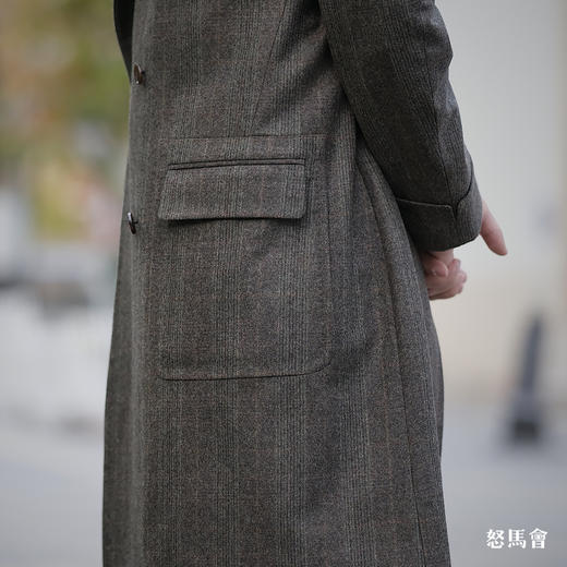 Hardy Minnis Flannel 英式法兰绒绿色马球大衣 商品图6