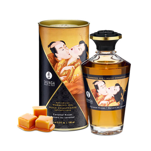 【经典爆品！！】加拿大SHUNGA春画 热感按摩油亲密之吻全身体润滑推油spa 成人 男用女用成人情趣用品100ml 商品图9