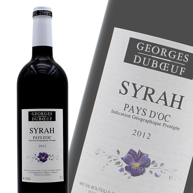 法国原瓶进口红酒 乔治杜博夫西拉红葡萄酒 Georges DuboeufNext code Syrah 单支装750ml【2013】