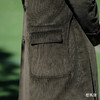 Hardy Minnis Eskdale 700克灯芯绒棉绿色马球大衣 商品缩略图6