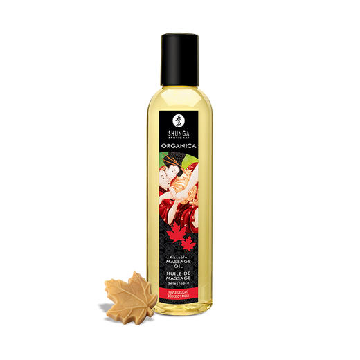 原装进口 SHUNGA春画天然情趣按摩油240ml可舔食用于私处按摩精油 商品图3