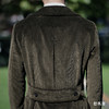 Hardy Minnis Eskdale 700克灯芯绒棉绿色马球大衣 商品缩略图4