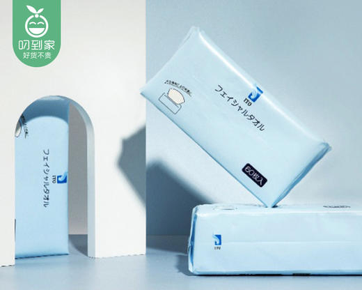 日本ITO一次性干湿两用洗抽式脸巾（60枚/包） 商品图5
