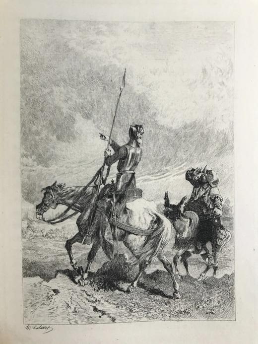 1892年 堂吉诃德(全4卷) 38幅插图 漆布精装18开