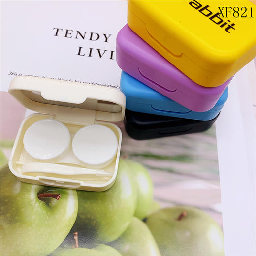 新款卡通可爱隐形眼镜盒美瞳盒伴侣盒XF821 商品图1
