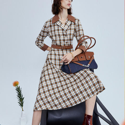 裁缝学苑AG97长袖连衣裙纸样秋冬服装纸样女装衣服衬衫裙打版裁剪 商品图1