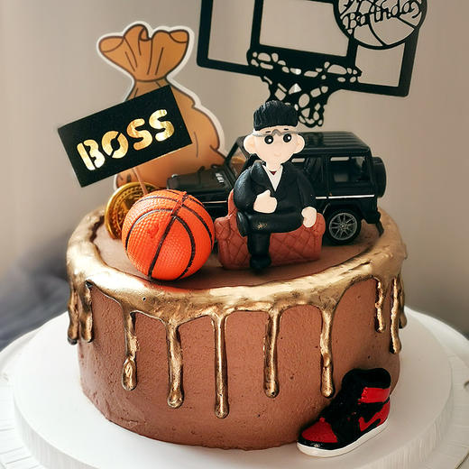 【甜久荟 成功人士二款】 祝福 祝寿 纯动物鲜奶 无化学添加 低糖 好吃又健康祝福祝寿蛋糕 商品图4