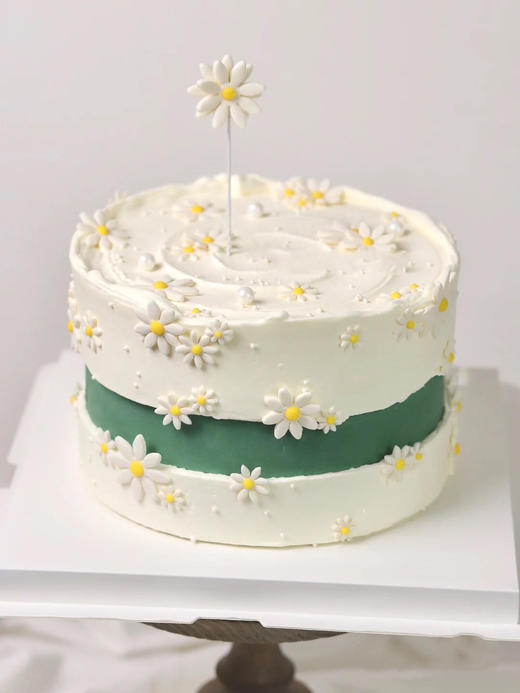 狮子家-ins风网红手绘可爱小花生日蛋糕 纪念日蛋糕 聚会 仪式感必备 商品图0