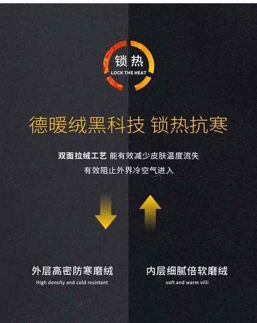 竹纤维男士羊毛保暖背心1614 商品图3