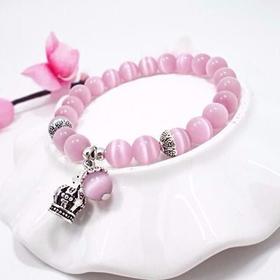 水晶珍珠皇冠精美手链