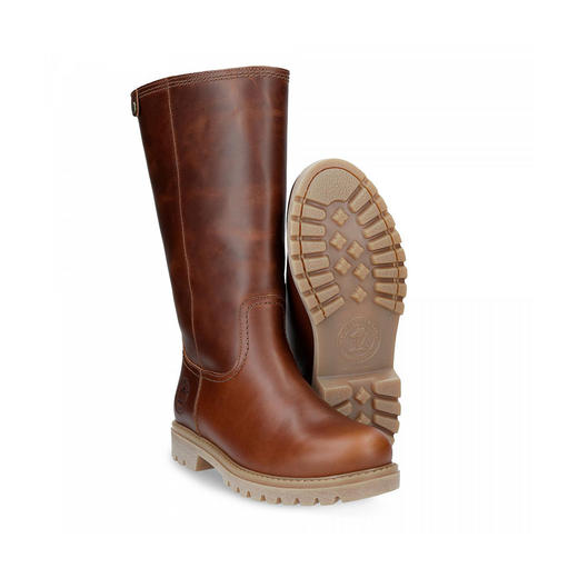 西班牙原产时尚舒适高筒靴BB68红棕色(优质保暖毛内衬) 商品图2