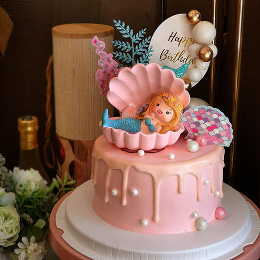 【甜久荟 小美人鱼二款】海的女儿  女孩的童话世界 纯动物鲜奶蛋糕 无化学添加低糖 好吃又健康 商品图4