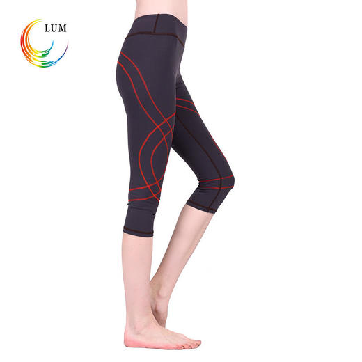 LUM8763露檬瑜伽塑性七分裤高腰提臀速干跑步健身服 商品图3