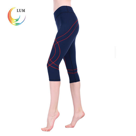 LUM8763露檬瑜伽塑性七分裤高腰提臀速干跑步健身服 商品图1