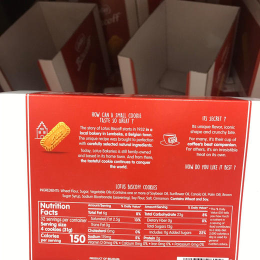 Lotus Biscoff欧式比利时焦糖咖啡曲奇饼干1kg 商品图2