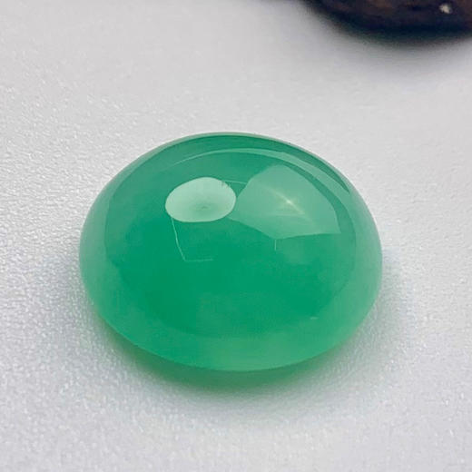 派瑞翡翠 翡翠戒面 糯种 绿色 商品图1