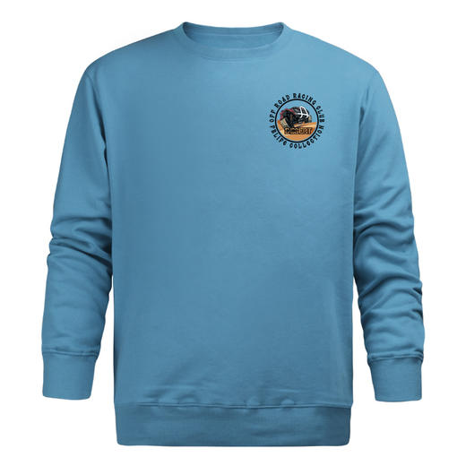 自由基地简约越野小logo秋冬黑白灰蓝圆领套头卫衣合体国潮长袖衫 NMT-1271 商品图3