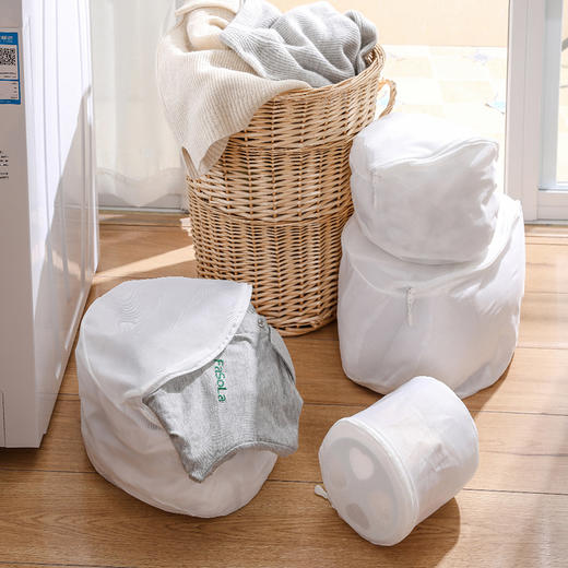 FaSoLa丸子型洗衣袋家用文胸过滤网兜内衣洗衣机专用防变形大号加厚网袋护洗袋 商品图3