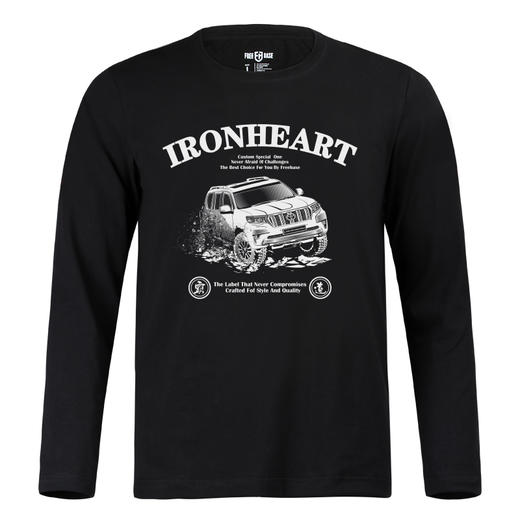 自由基地霸道普拉多越野车原创个性百搭潮流越野长袖T恤秋冬打底 NMT-1239 商品图0