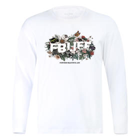 自由基地越野丛林小蹴鞠图案个性长袖圆领T恤高街百搭男休闲上装 NMT-1237