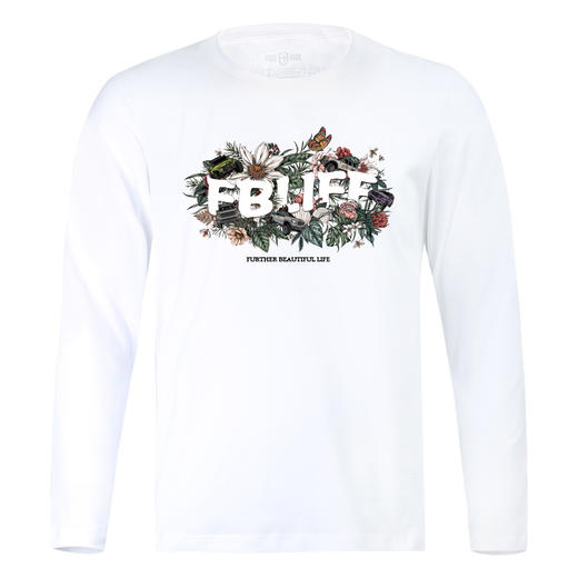 自由基地越野丛林小蹴鞠图案个性长袖圆领T恤高街百搭男休闲上装 NMT-1237 商品图0