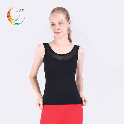 LUM29106露檬瑜伽裸感瑜伽背心双面磨毛面料（含胸垫） 商品图1