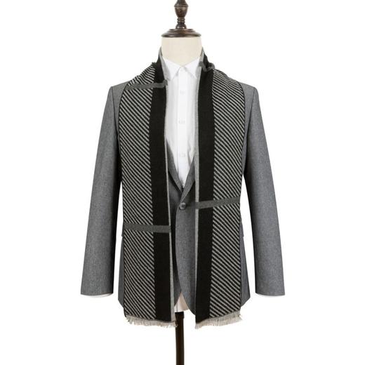 【特价】柒牌围巾男士秋冬新品简约百搭商务围脖秋冬保暖长款	119F71340 商品图1