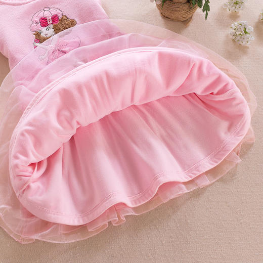 ALBL-A7069女童纯棉毛衣连衣裙中大童全身加绒加厚儿童裙子 商品图2