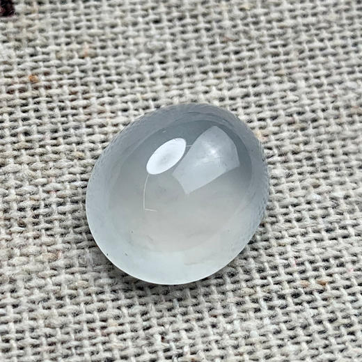 派瑞翡翠 翡翠戒面 糯冰种 白色 起荧光 商品图1