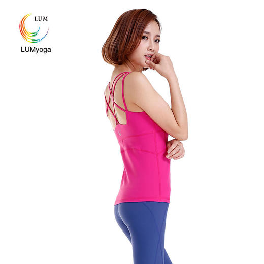 LUM015233露檬瑜伽服高雅吊带背心锦纶瑜伽服 商品图1