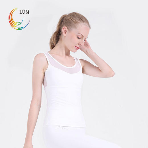 LUM29106露檬瑜伽裸感瑜伽背心双面磨毛面料（含胸垫） 商品图0