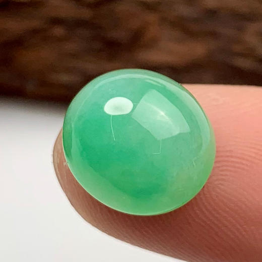 派瑞翡翠 翡翠戒面 糯种 绿色 商品图2