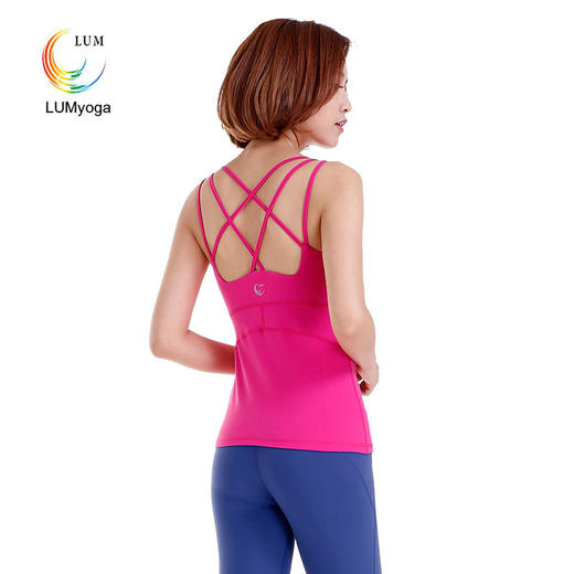 LUM015233露檬瑜伽服高雅吊带背心锦纶瑜伽服 商品图2